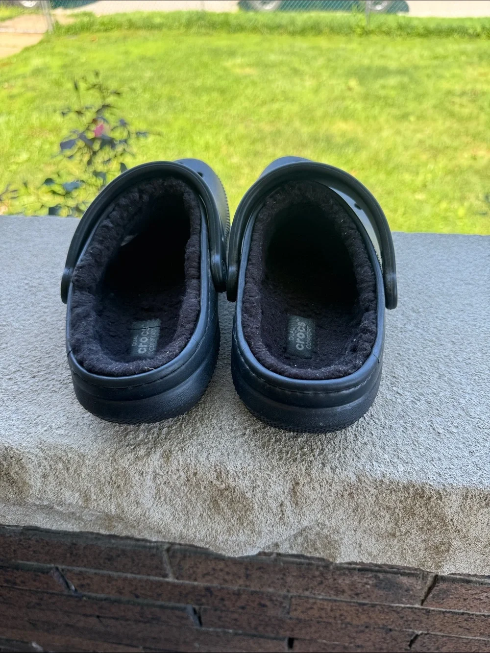 Fleece lined crocs size 7